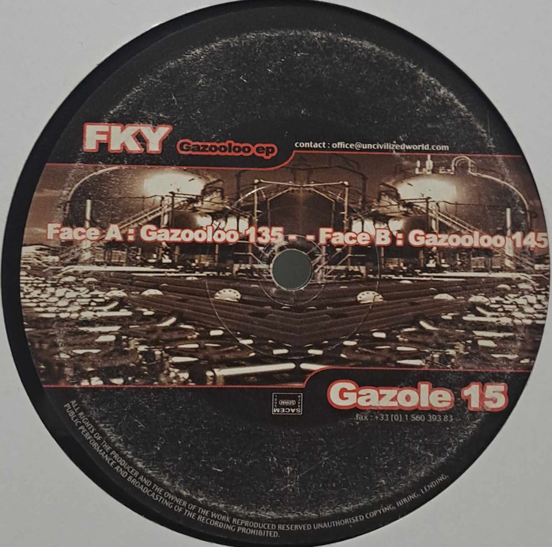Gazole 15 - vinyle freetekno